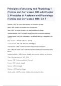 Principles of Anatomy and Physiology I (Tortora and Derrickson 14th ed) Chapter 2, Principles of Anatomy and Physiology (Tortora and Derrickson 14th) Ch 1