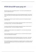 IFSTA Driver&sol;OP exam prep ch 1exam questions and verified correct answers