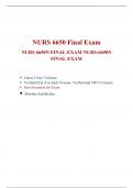 NURS 6650 Final Exam-(2 Versions Each 76QA), NURS 6650N Final Exam,  NURS 6650 Psychotherapy With Groups and Families, Walden University.