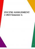 INV3702 ASSIGNMENT 2 2023 Semester 2.