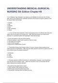 UNDERSTANDING MEDICAL-SURGICAL NURSING 5th Edition Chapter 49