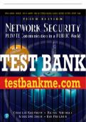 Test Bank For Network Security&colon; Private Communications in a Public World 3rd Edition All Chapters - 9780136643524