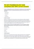 PN VATI PHARMACOLOGY 2020 completed with 100&percnt; correct answers