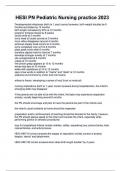 HESI PN Pediatric Nursing practice 2023