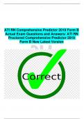 ATI RN Comprehensive Predictor 2019 Form B  Actual Exam Questions and Answers/ ATI RN  Proctored Comprehensive Predictor 2019  Form B New Latest Version