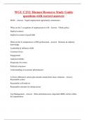 WGU C232&colon; Human Resource Study Guide questions with correct answers