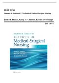 Test Bank for Brunner & Suddarth's Textbook of Medical-Surgical Nursing&comma; 15th Edition &lpar;Hinkle&comma; 2023&rpar;&vert; chapter 1-68 &vert;EDITABLE PDF 