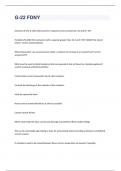 G-22 FDNY EXAM 2023 WITH 100&percnt; CORRECT ANSWERS