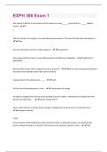 EXPH COMILED EXAM PACKAGE DEAL GRADED A&plus;