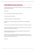 C254 WGU Practice Review &vert; 262  Questions And Answers &vert; Rated 100&percnt; Correct&excl;&excl;