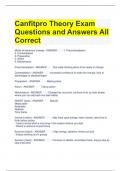 Canfitpro Theory Exam Questions and Answers All Correct 