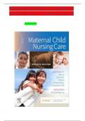 Maternity Nursing by Perry on Maternal Child Nursing Care, 7th Edition test bank