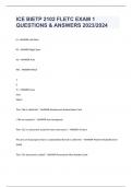ICE BIETP 2102 FLETC EXAM 1 QUESTIONS & ANSWERS 2023&sol;2024