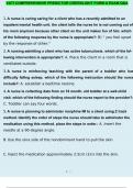 VATI PN COMPREHENSIVE PREDICTOR GREENLIGHT  EXAM FORM A&B STUDY PACKAGE WITH 100&percnt; CORRECT QUESTIONS AND ANSWERS GRADED A&plus;