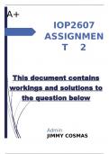 IOP2607 ASSIGNMENT 2