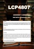 LCP4807 Assignment 2 (Answers) Semester 2 - Due 20 September 2023