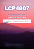 LCP4807 Assignment 2 Semester 2 (Due 20 September 2023)