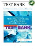 Test Bank for Foundations of Maternal-Newborn and Women’s Health Nursing, 8th Edition by Murray (All Chapters with Complete Solutions)