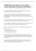 CGSC&sol;ILE Comp Study Terms X100 Exam Questions & Answers 2023&sol;2024
