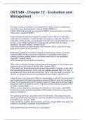 OST-249 - Chapter 12 - Evaluation and Management