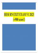 HESI RN EXIT EXAM V1 2023 &lpar;&plus;900 score&excl;&rpar;