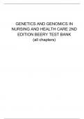 test bank Genetics and Genomics in Nursing and Health Care 2nd Beery