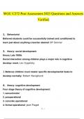 WGU C272 Post Assessment  questions and answers Latest 2023 - 2024 100&percnt; correct answers