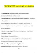 WGU C272 Notebook Activities   questions and answers Latest 2023 - 2024 100&percnt; correct answers