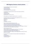 MRI Registry Review solved solution