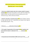 WGU D152 Inclusive Classroom Exam  questions and answers Latest 2023 - 2024 100&percnt; correct answers