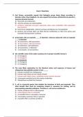 BIOL 111 - Exam 2 Sample