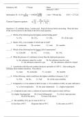 Chem 108 - Exam 1 Sample