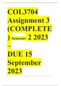 COL3704 Assignment 3 (COMPLETE) Semester 2 2023 (386365) - DUE 15 September 2023