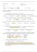 Chem 108 - Exam 2 Sample