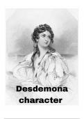 Desdemona character short analysis in othello drama by shakespeare