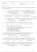 Chem 108 - Exam 4 Sample