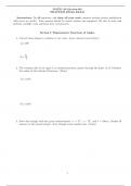 Math 110 - Exam 4 Sample