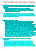 Nursing 505 midterm exam questions with answers 2023&sol;2024 updates