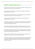 D322 - Introduction to IT &vert; 160  Questions and Answers&lpar;A&plus; Solution guide&rpar;