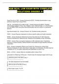 NAB RCAL LAW EXAM WITH COMPLETE SOLUTIONS GRADED A&plus;