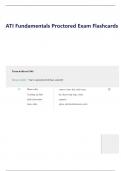 ATI Fundamentals Proctored Exam Flashcards(Newest, 2023-2024)