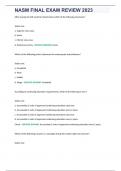 NASM FINAL EXAM REVIEW 2023&period;docx