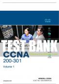 Test Bank For CCNA 200-301 Official Cert Guide, Volume 1 1st Edition All Chapters - 9780137459940