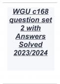 WGU c168 question set 2 with Answers Solved 2023&sol;2024