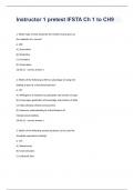 Instructor 1 pretest IFSTA Ch 1 to CH9 exam questions and 100&percnt; correct answers