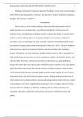 HEALTHCARE INFORMATION TECHNOLOGY