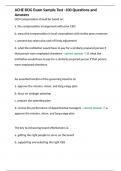 ACHE BOG Exam Sample Test -100 Questions and Answers&period;docx