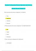 Electron Configuration Practice Questions and Answers Already Passed | Graded A+