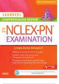 Saunders comprehensive review 6th Edition for the nclex pn examination  Linda Anne  Silvestri