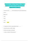 Wastewater Collector Class D License Chapter 7 Questions and Answers Already Passed Latest Updated 2023 &vert; Graded A&plus;